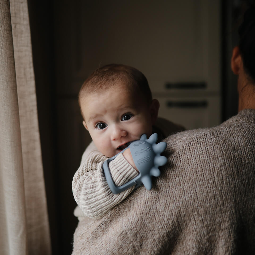 mushie bijtspeelgoed met handvat dino | 70.084.01 | 1