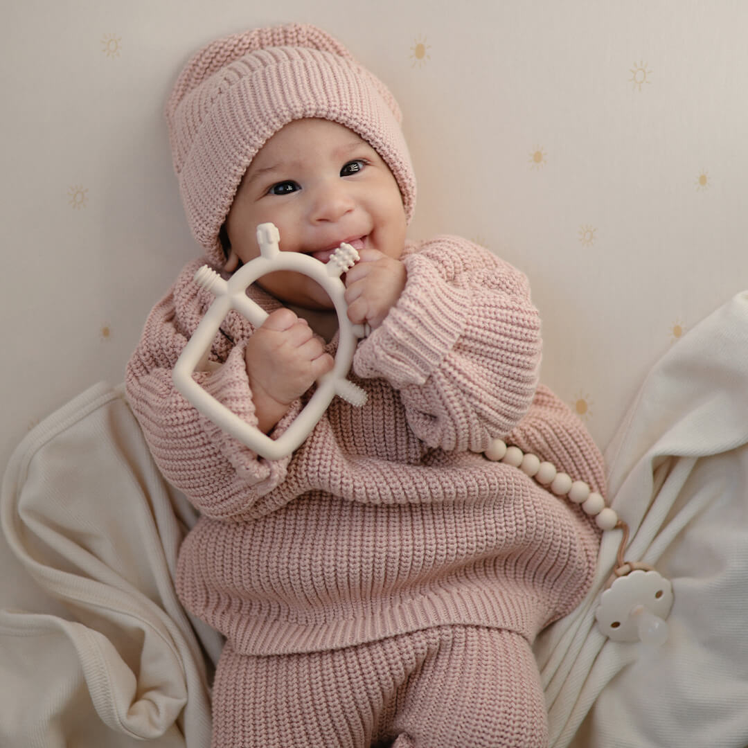 mushie bijtspeelgoed met handvat sensorisch | 70.084.02 | 1