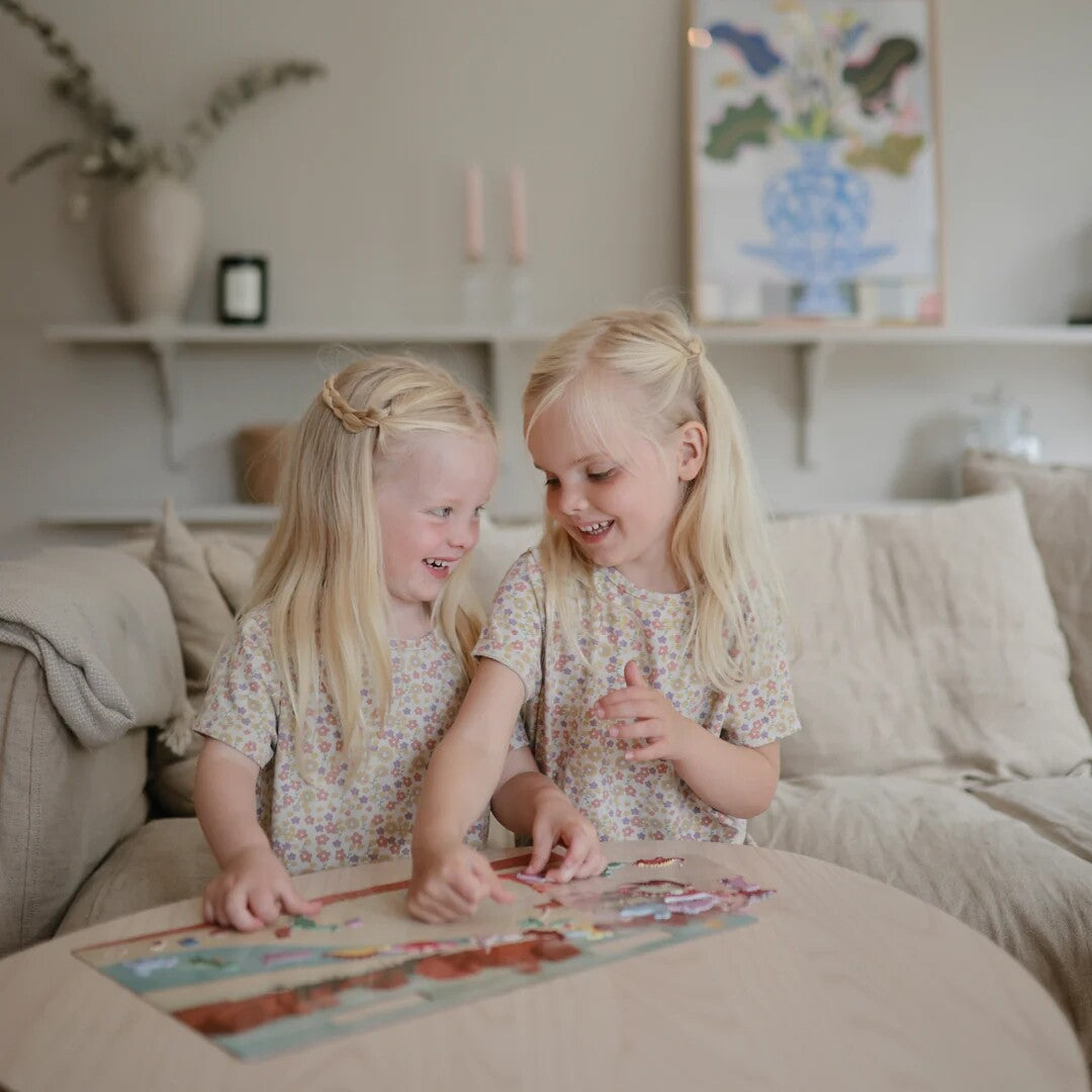 mushie herbruikbare 3D stickers met achtergrond - dino's | 70.079.01 | 3