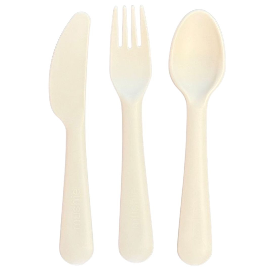 mushie kinderbestek ivory - 3st | 70.094.02 | 0