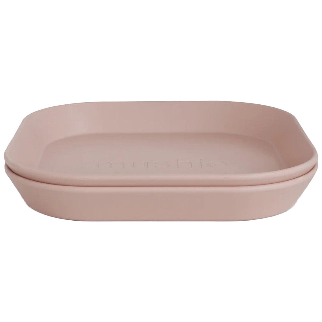 mushie kinderborden vierkant - blush - 2st | 70.007.04 | 0
