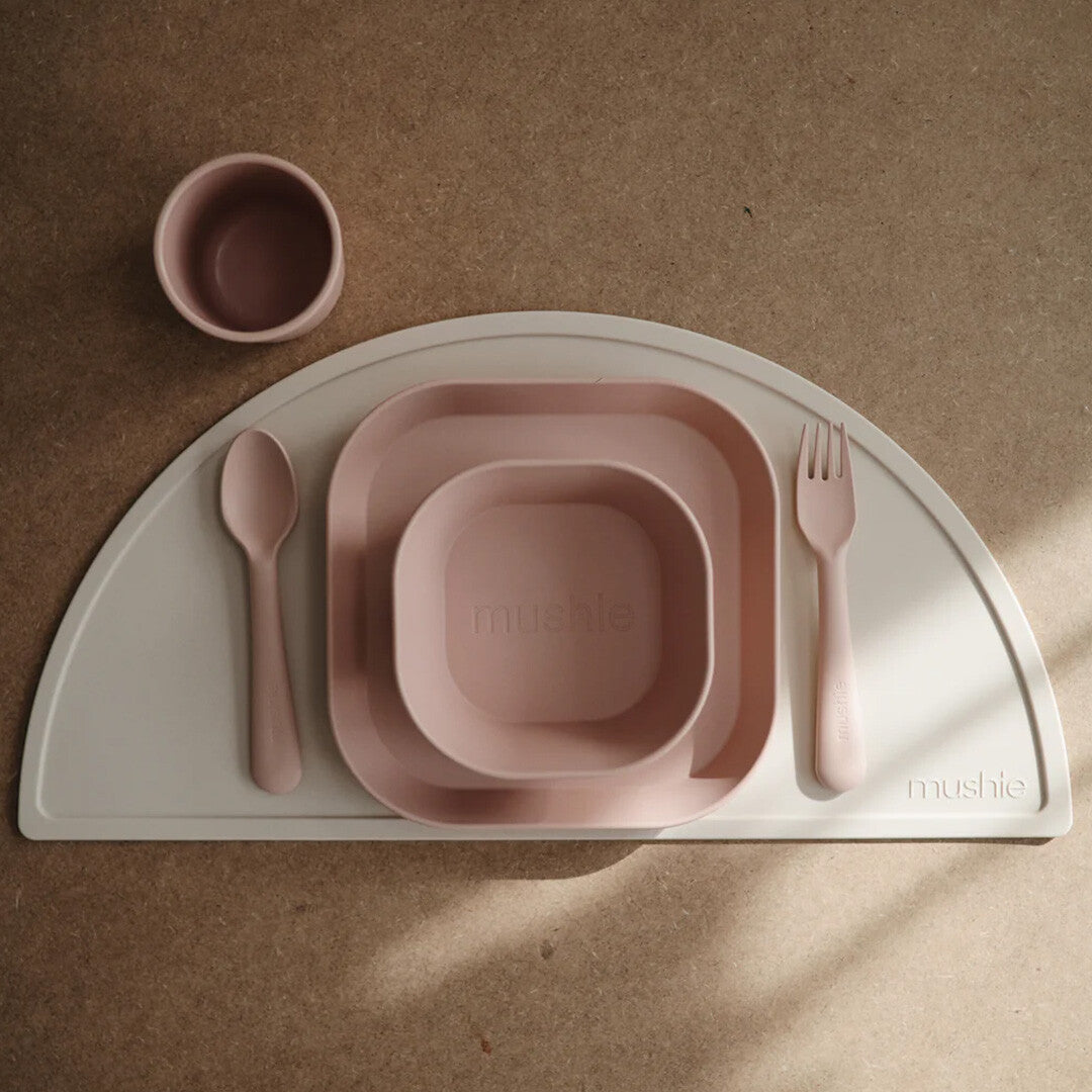 mushie kinderborden vierkant - blush - 2st | 70.007.04 | 2