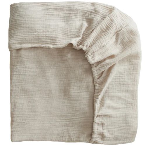 mushie kinderhoeslaken 120x60 cm - fog | 70.015.01 | 0