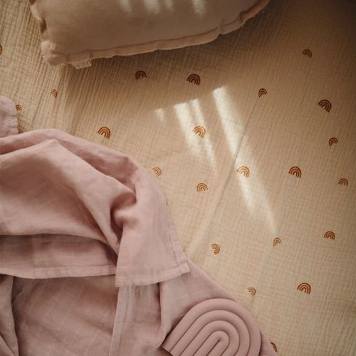 mushie kinderhoeslaken 120x60 cm - rainbow | 70.015.03 | 1