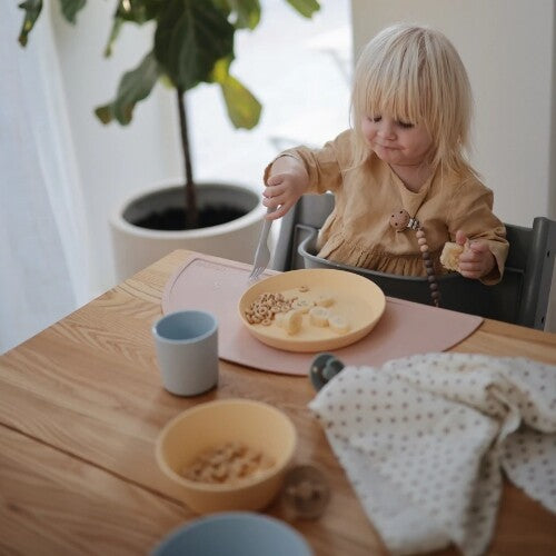 mushie kinderkommen rond - daffodil - 2st | 70.008.10 | 3