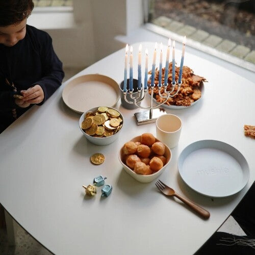 mushie kinderkommen rond - powder blue - 2st | 70.008.11 | 2