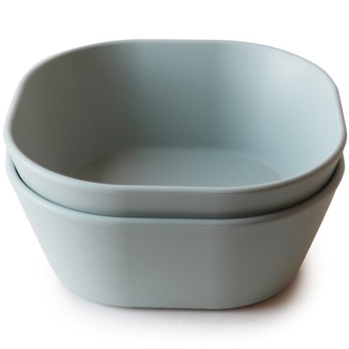 mushie kinderkommen vierkant - sage - 2st | 70.008.07 | 0