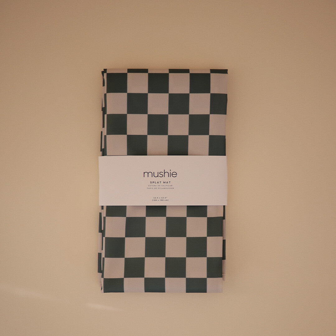 mushie knoeimat olive check - 108x108 cm  | 70.706.05 | 1