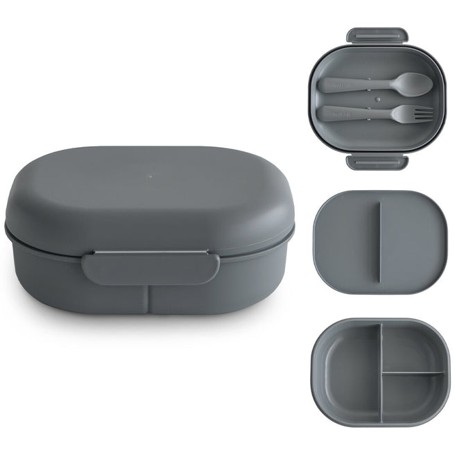 mushie lunchbox met bestek - smoke | 70.063.05 | 0