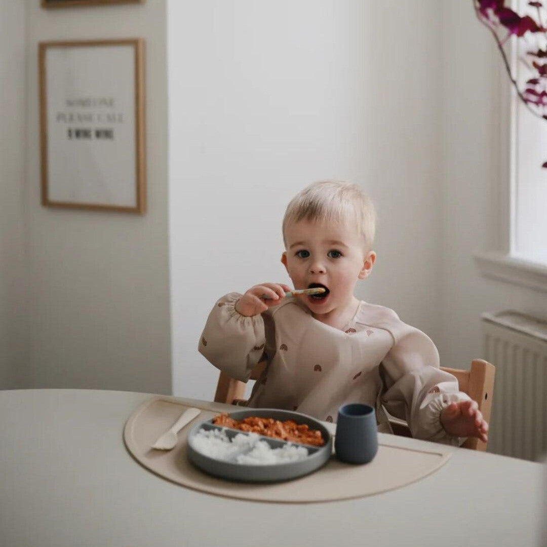 mushie sensorische babylepel - cambridge blue - shifting sands - 2st | 70.089.01  | 1