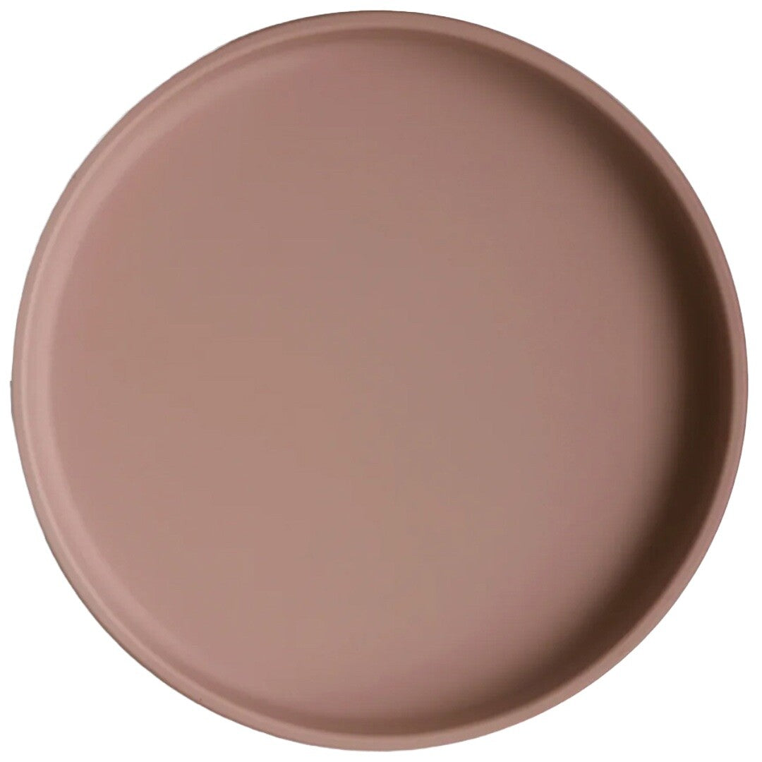 mushie siliconen bord met zuignap - cloudy mauve | 70.704.12 | 1