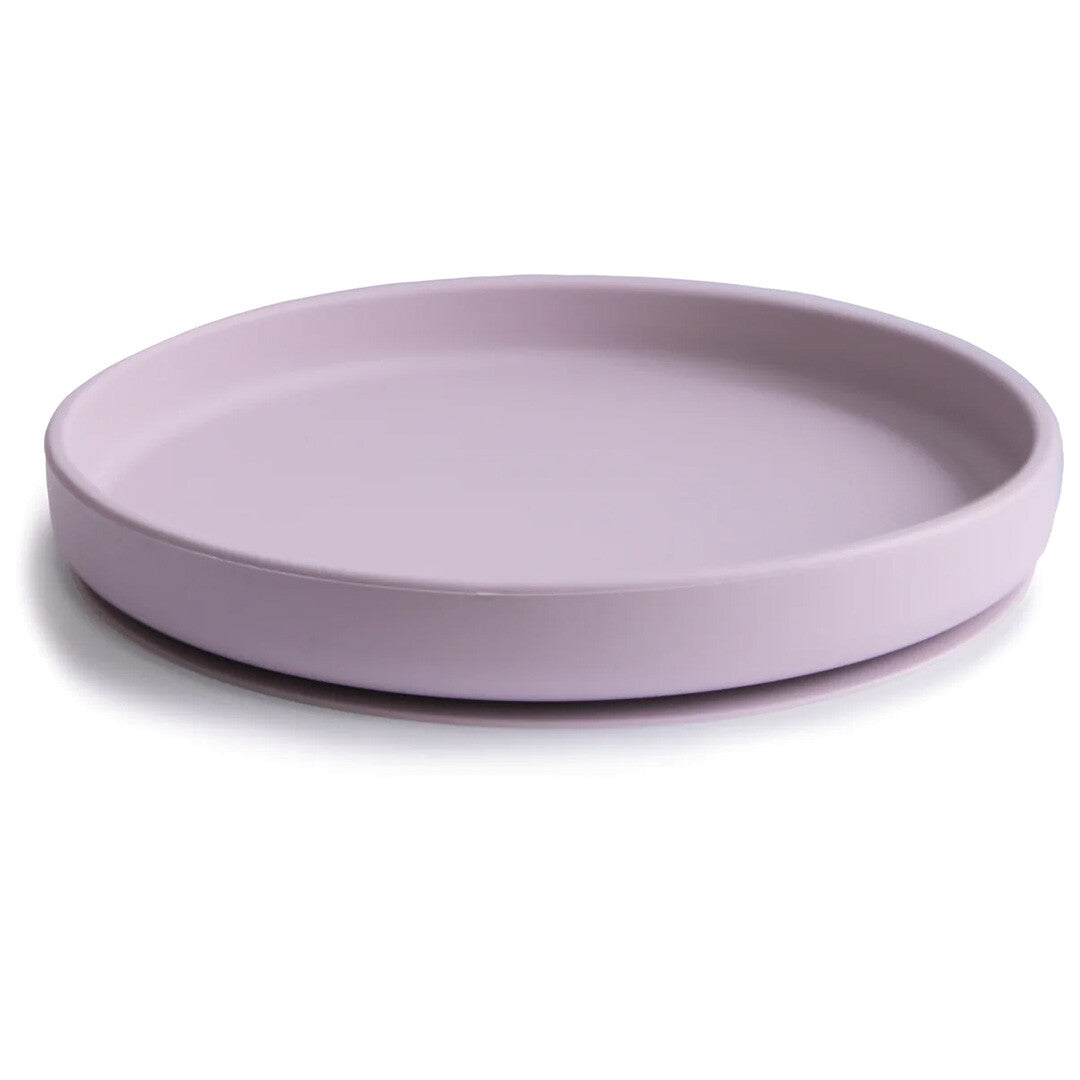 mushie siliconen bord met zuignap - soft lilac | 70.704.42 | 0