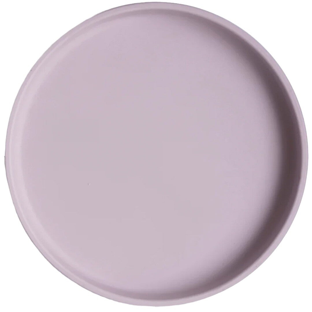 mushie siliconen bord met zuignap - soft lilac | 70.704.42 | 1