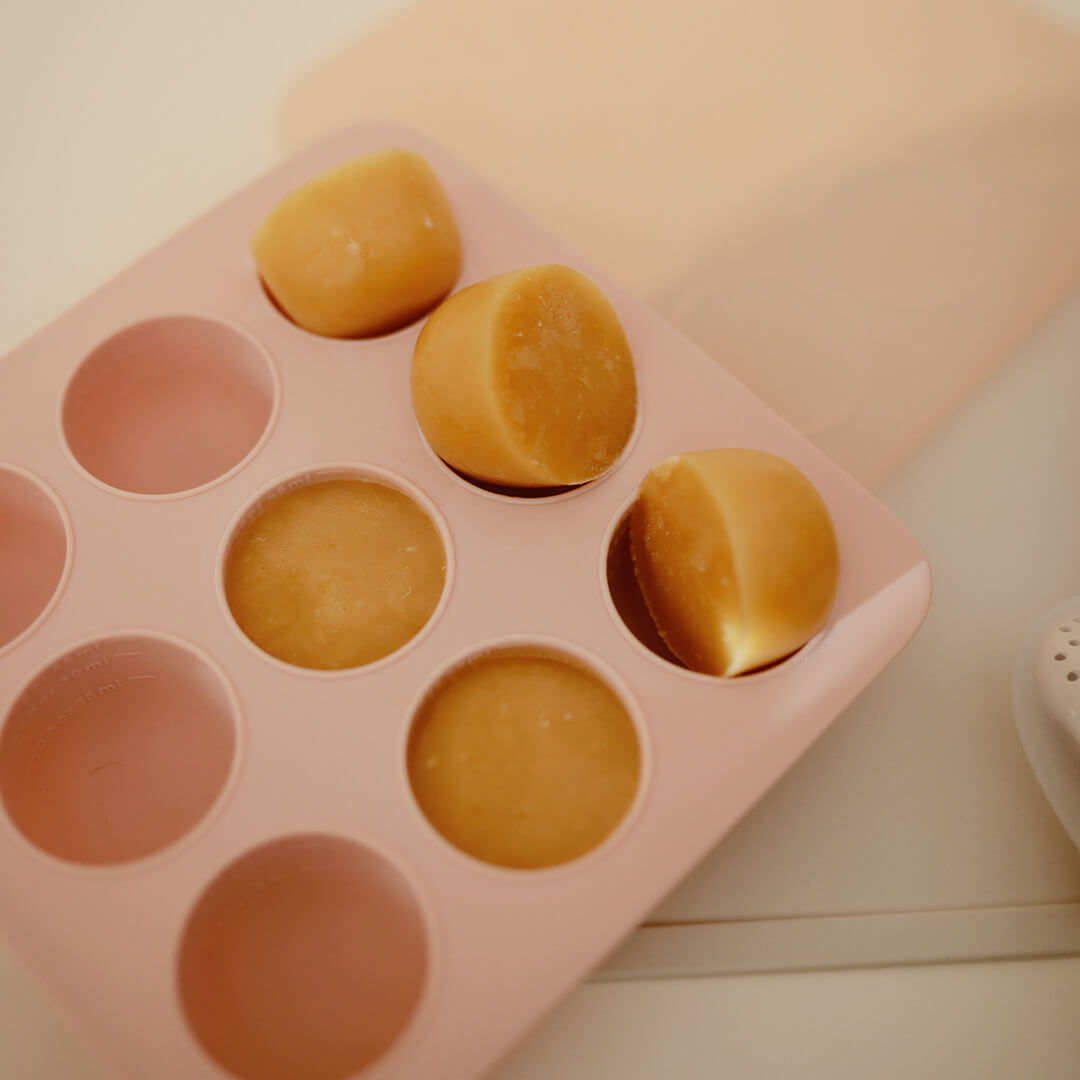 mushie siliconen invriesvorm babyvoeding - 9x45 ml - blush  | 70.081.02  | 1