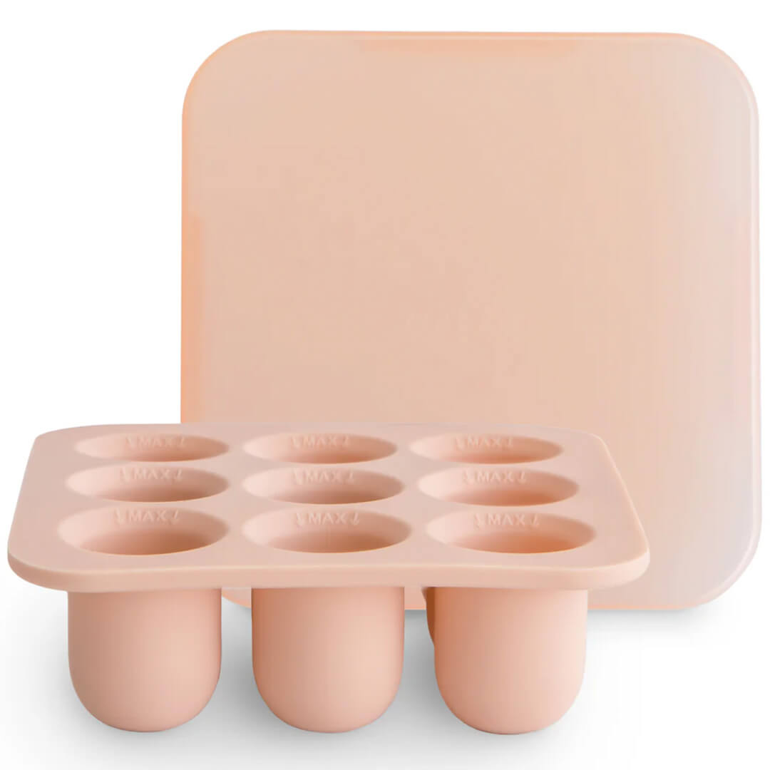mushie siliconen invriesvorm voor fruitspeen - blush | 70.092.03 | 0