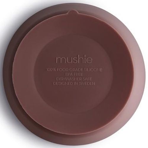 mushie siliconen kinderkom met zuignap - cloudy mauve | 70.018.12 | 1