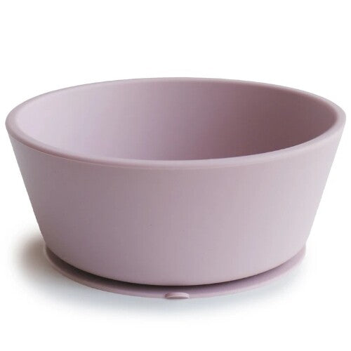 mushie siliconen kinderkom met zuignap - soft lilac | 70.018.42 | 0