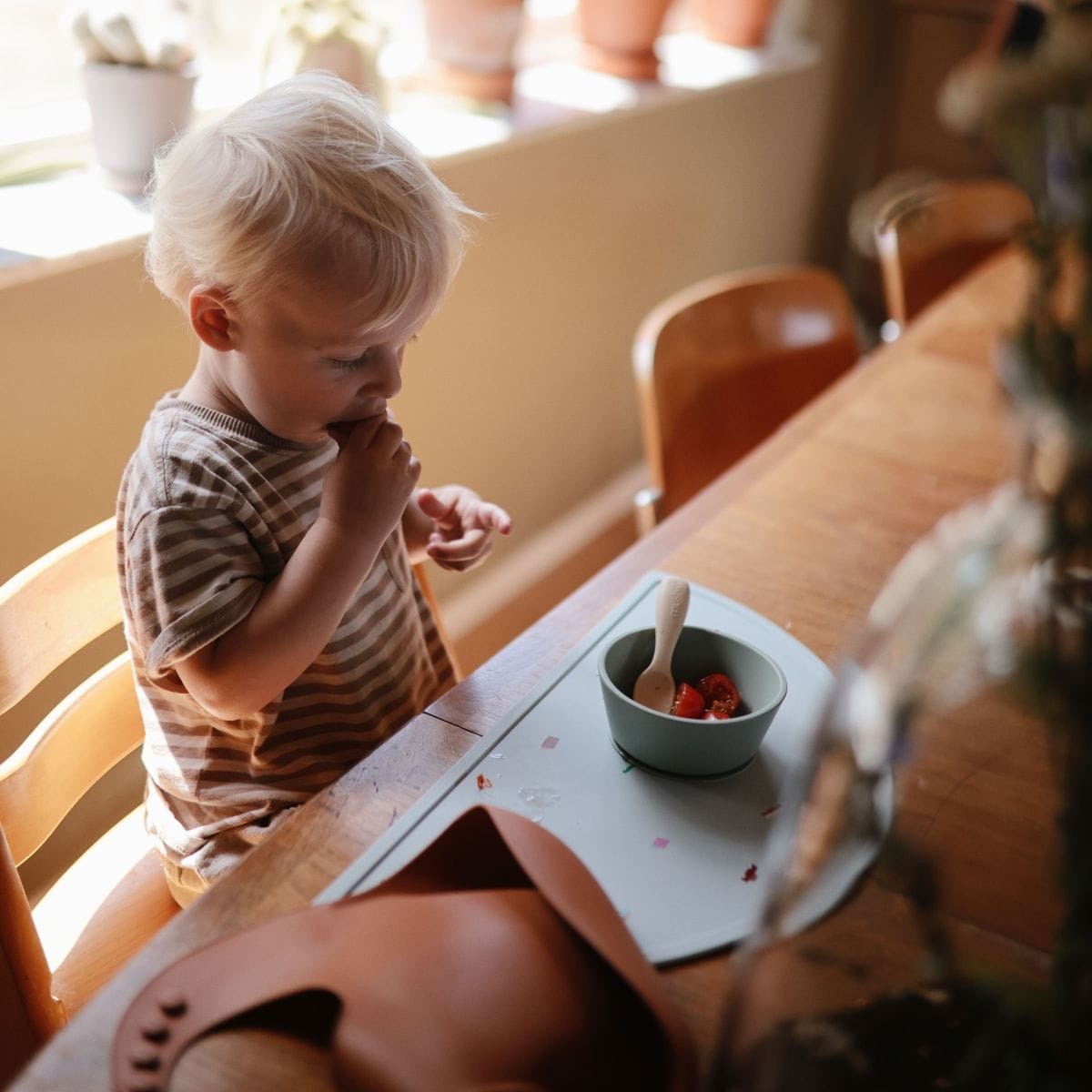 mushie siliconen kinderlepels blush - shifting sand - 2st | 70.080.02 | 2