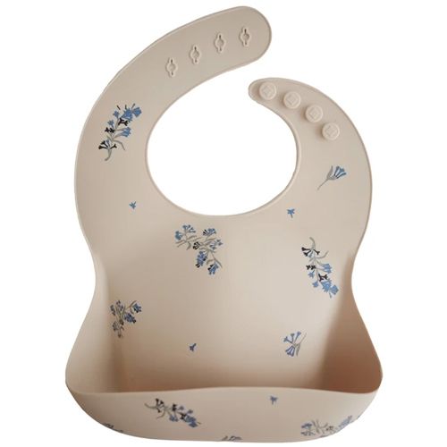 mushie siliconen slabbetje lilac flowers | 70.002.13 | 0