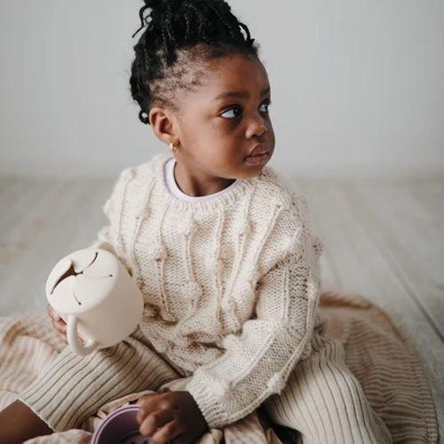 mushie siliconen snackbeker - cloudy mauve | 70.026.04 | 1