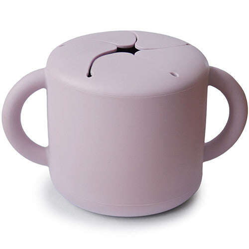 mushie siliconen snackbeker - soft lilac | 70.026.42 | 0