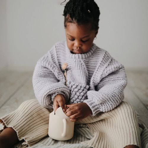 mushie siliconen snackbeker - stone | 70.026.01 | 2