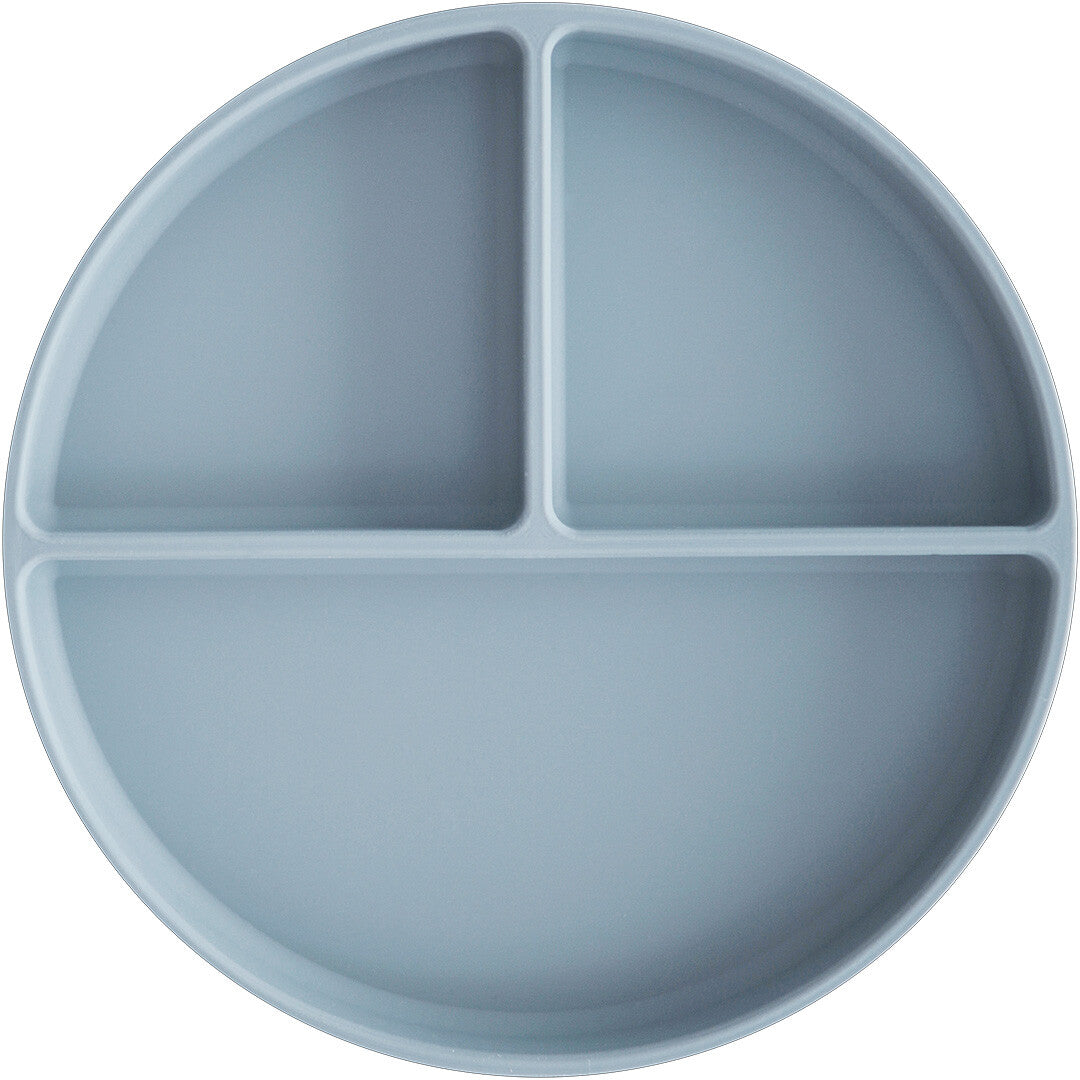 mushie siliconen vakjesbord met zuignap - powder blue | 70.017.41 | 0