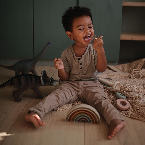 mushie stapeltoren rainbow - tropical | 70.052.01 | 6