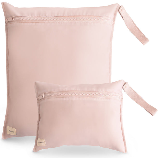 mushie waterproof opbergzak - blush - 2st | 70.086.01 | 0