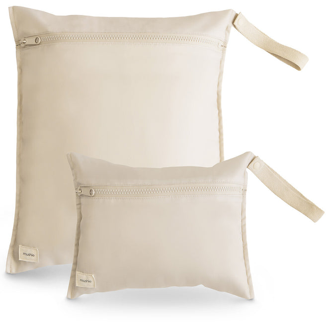 mushie waterproof opbergzak - fog - 2st | 70.086.04 | 0