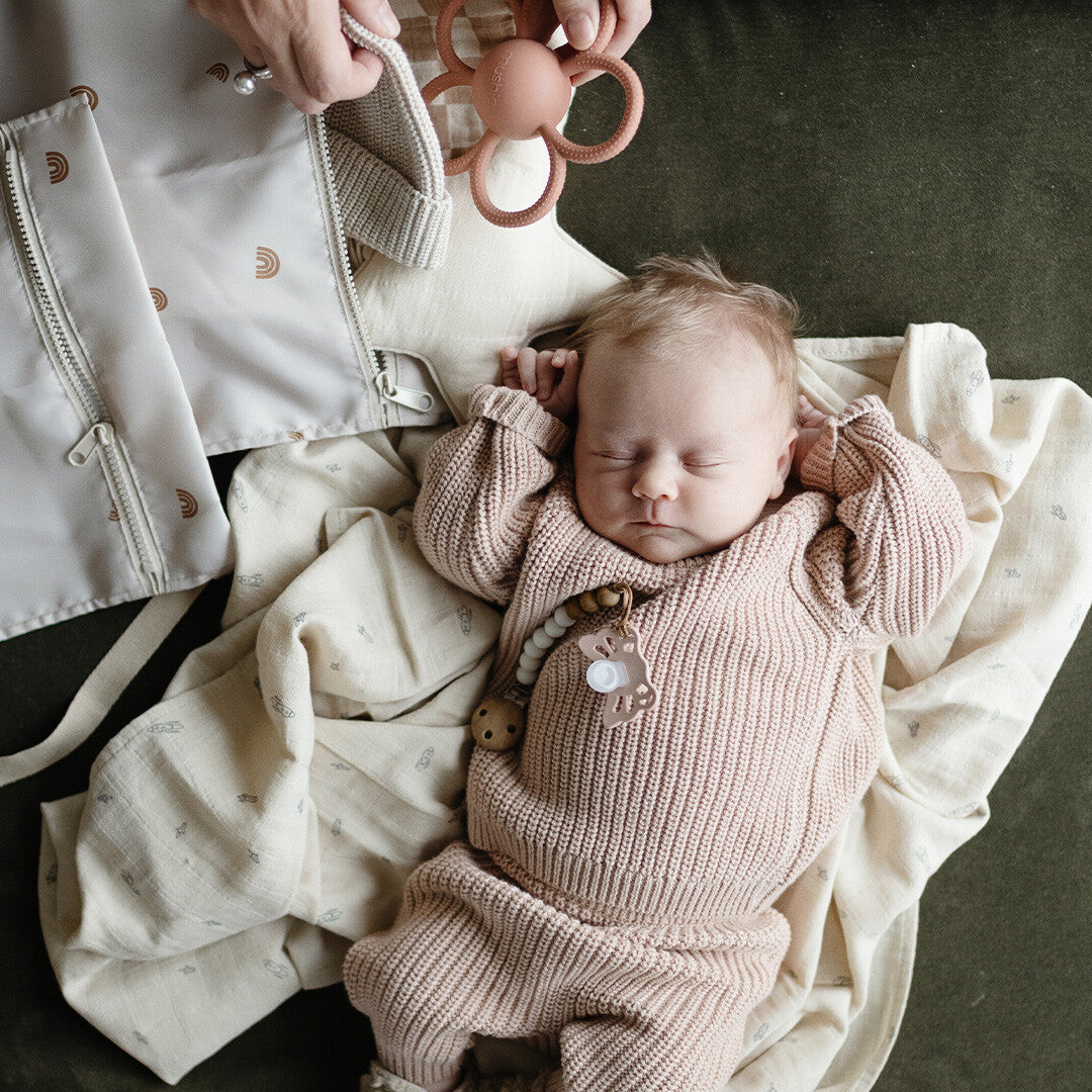 mushie waterproof opbergzak - rainbow | 70.086.05 | 2