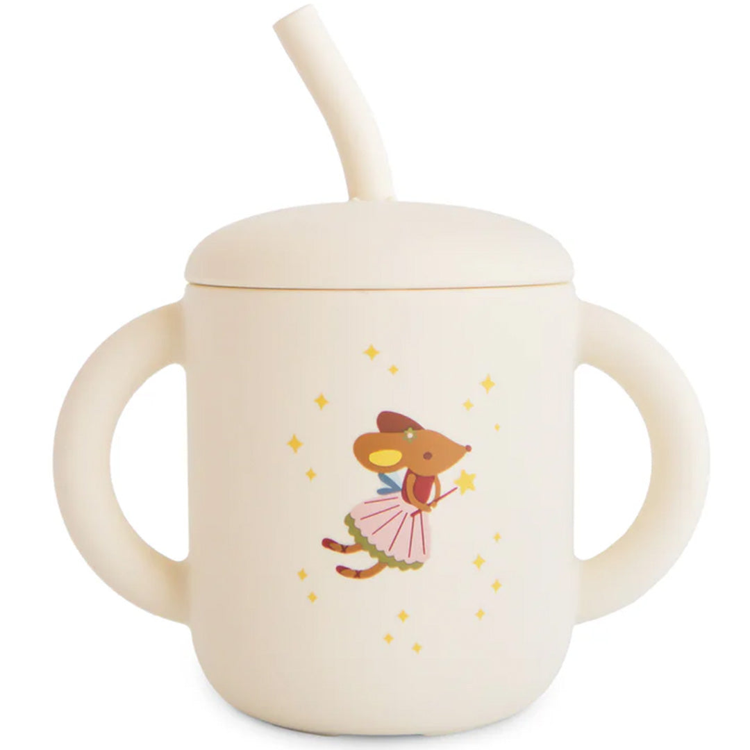 mushie siliconen kinderbeker met rietje - fairy mice | 70.051.33 | 1