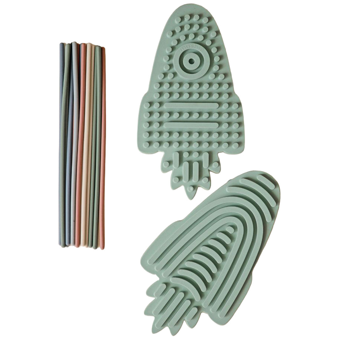 mushie sensorisch speeltje - raket - 2st | 70.712.63 | 4