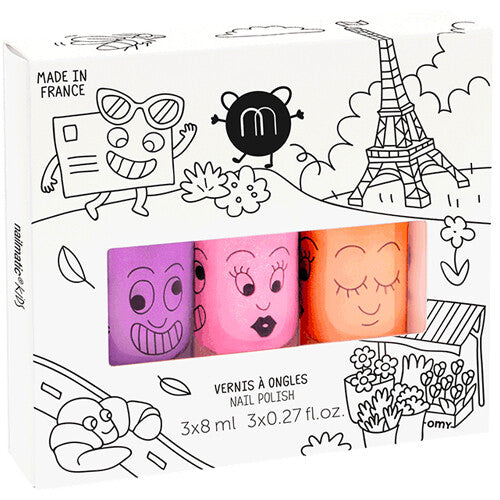 nailmatic kindernagellak op waterbasis - paris neon - 3st | 301PARIS | 0