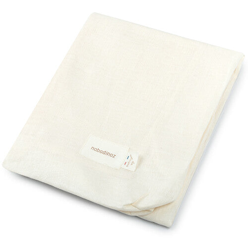 nobodinoz hoes verschoonkussen lin français - off white | 8435574923042 | 0