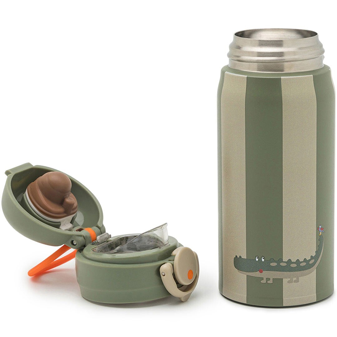 noui noui rvs thermosfles - krokodil - 350 ml | NN13102 | 4