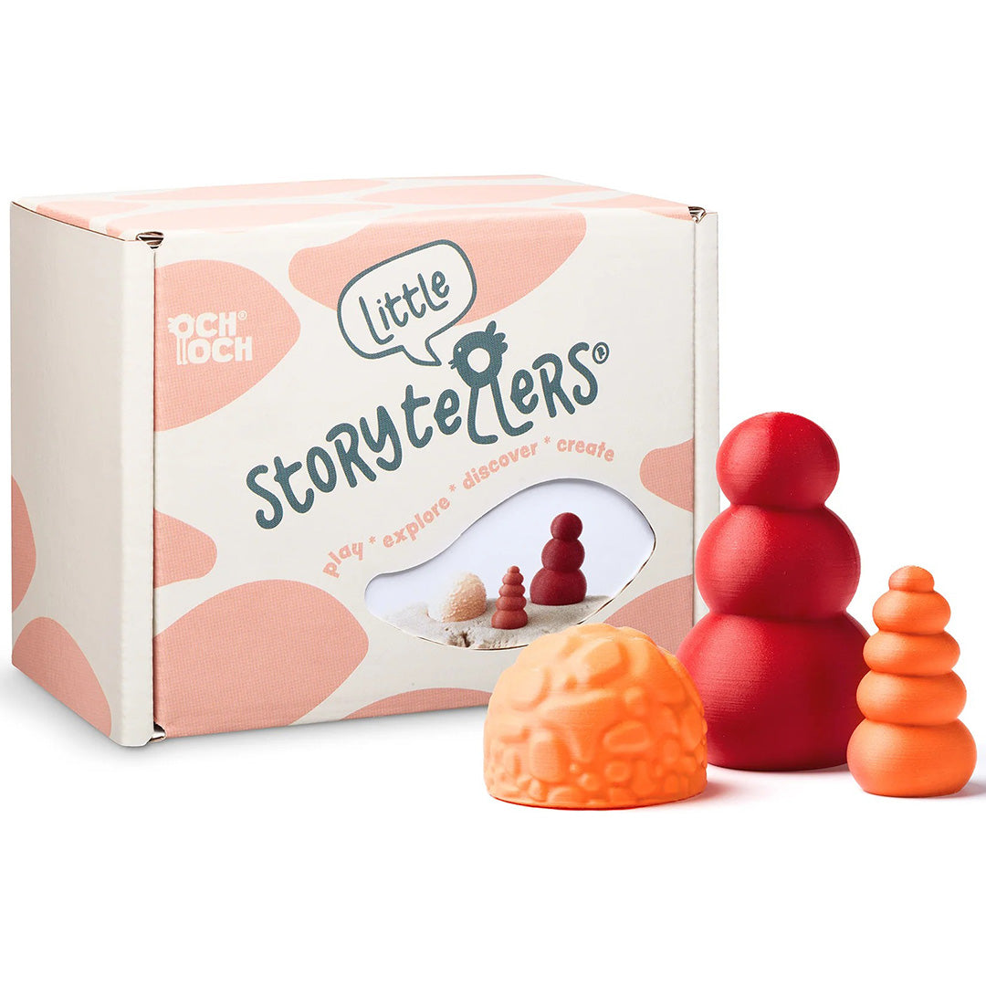 och och storyteller sensorische figuren treeset - orange outdoor - 3st