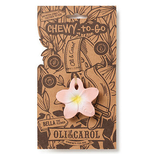 oli & carol bijtspeeltje bella bloem | L-CHEWY-FLOWER-PINK | 2