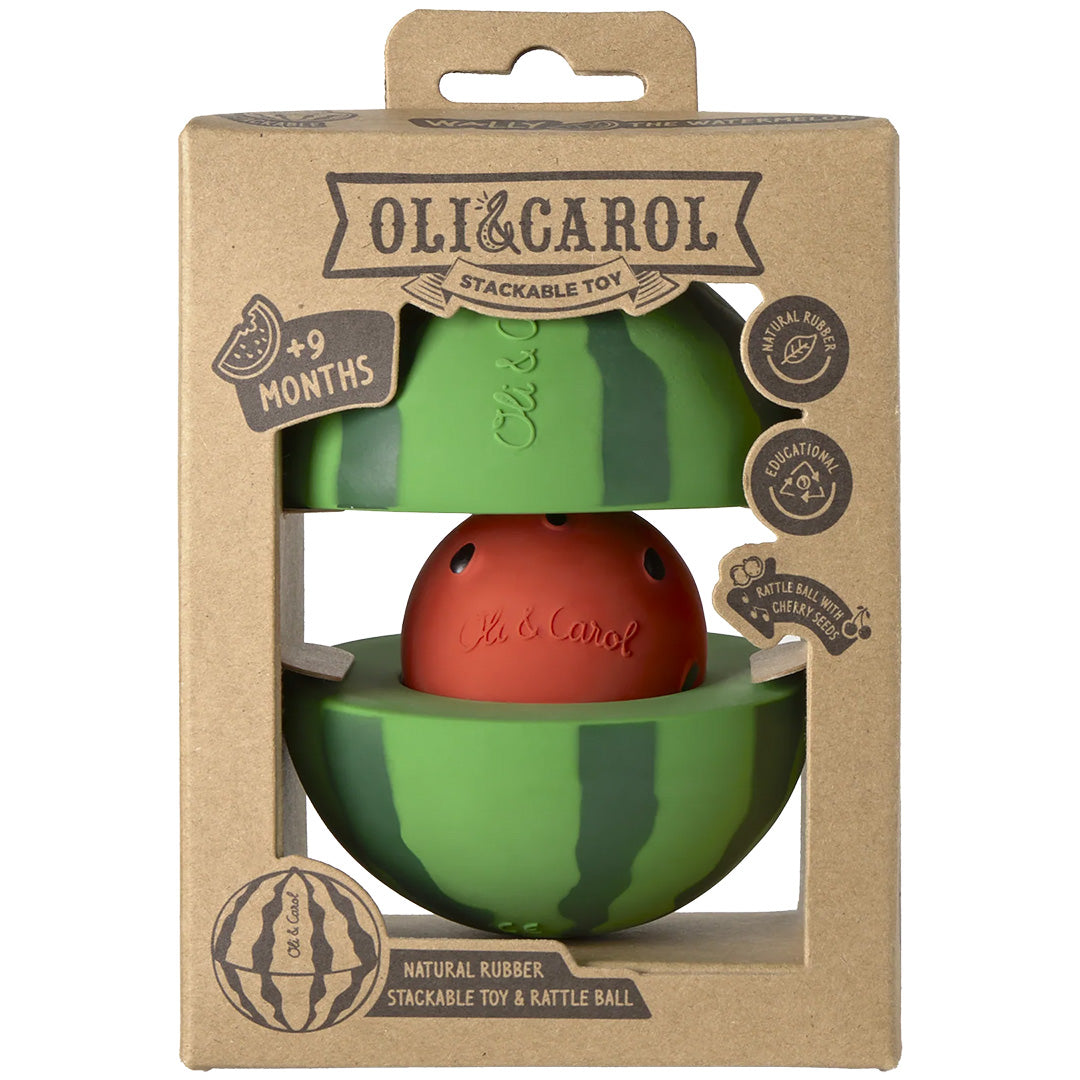 oli & carol 3-in-1 speelbal watermeloen | L-PUZZLE-BOX-WATERMELON | 5