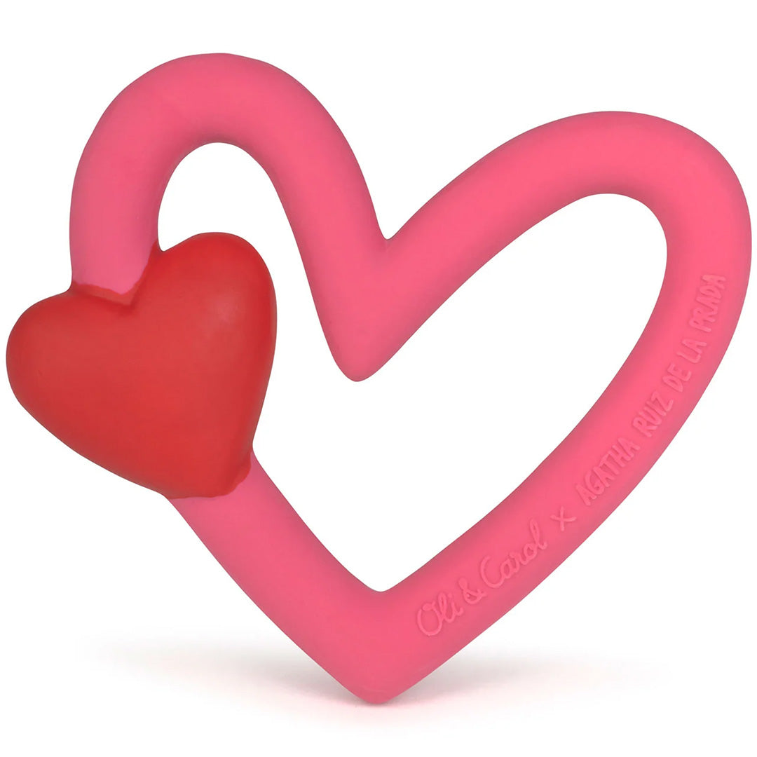 oli & carol bijt- & badspeelgoed hartje | L-AGATHA-HEART | 1