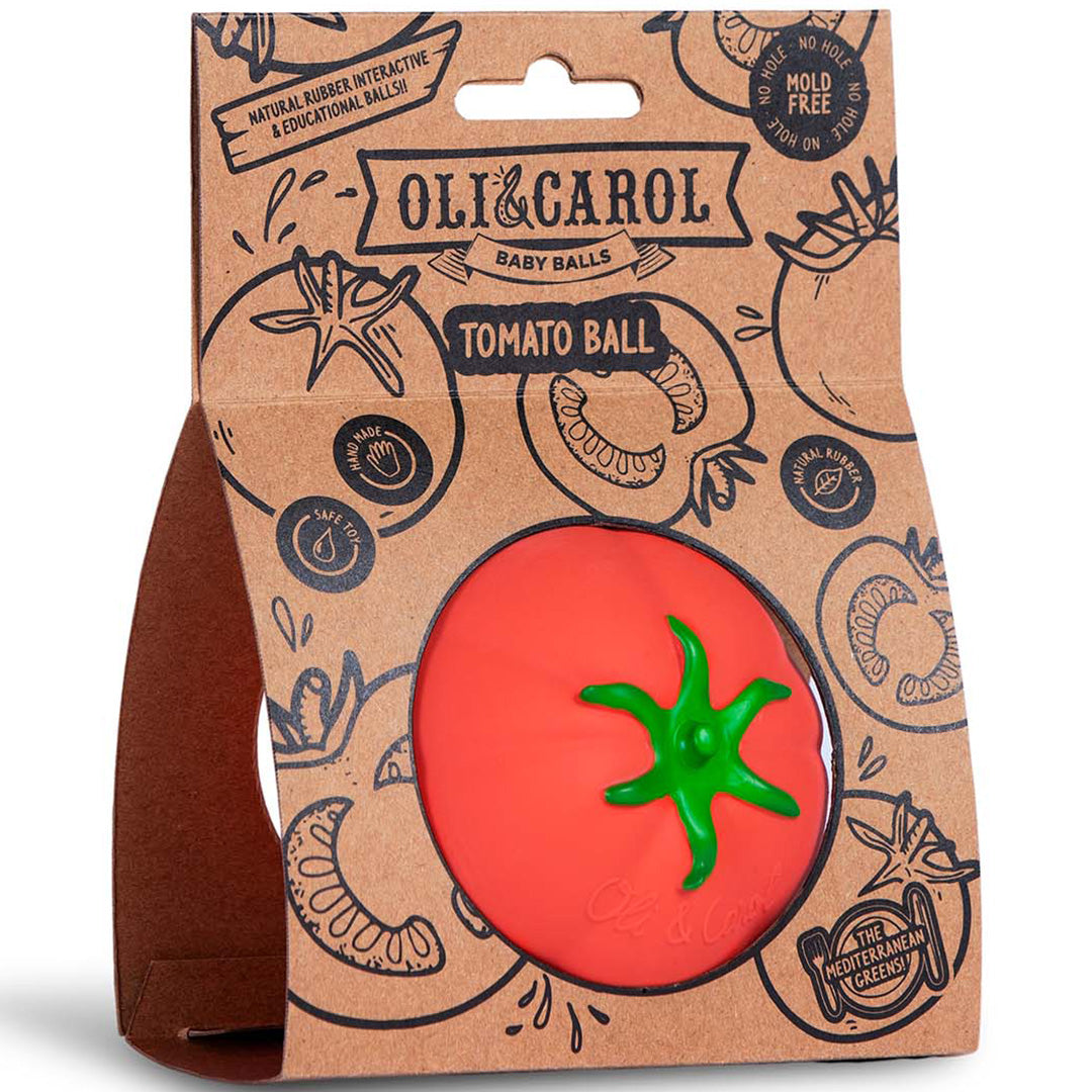 oli & carol sensorische speelbal tomaat | L-BALL-TOMATO | 5
