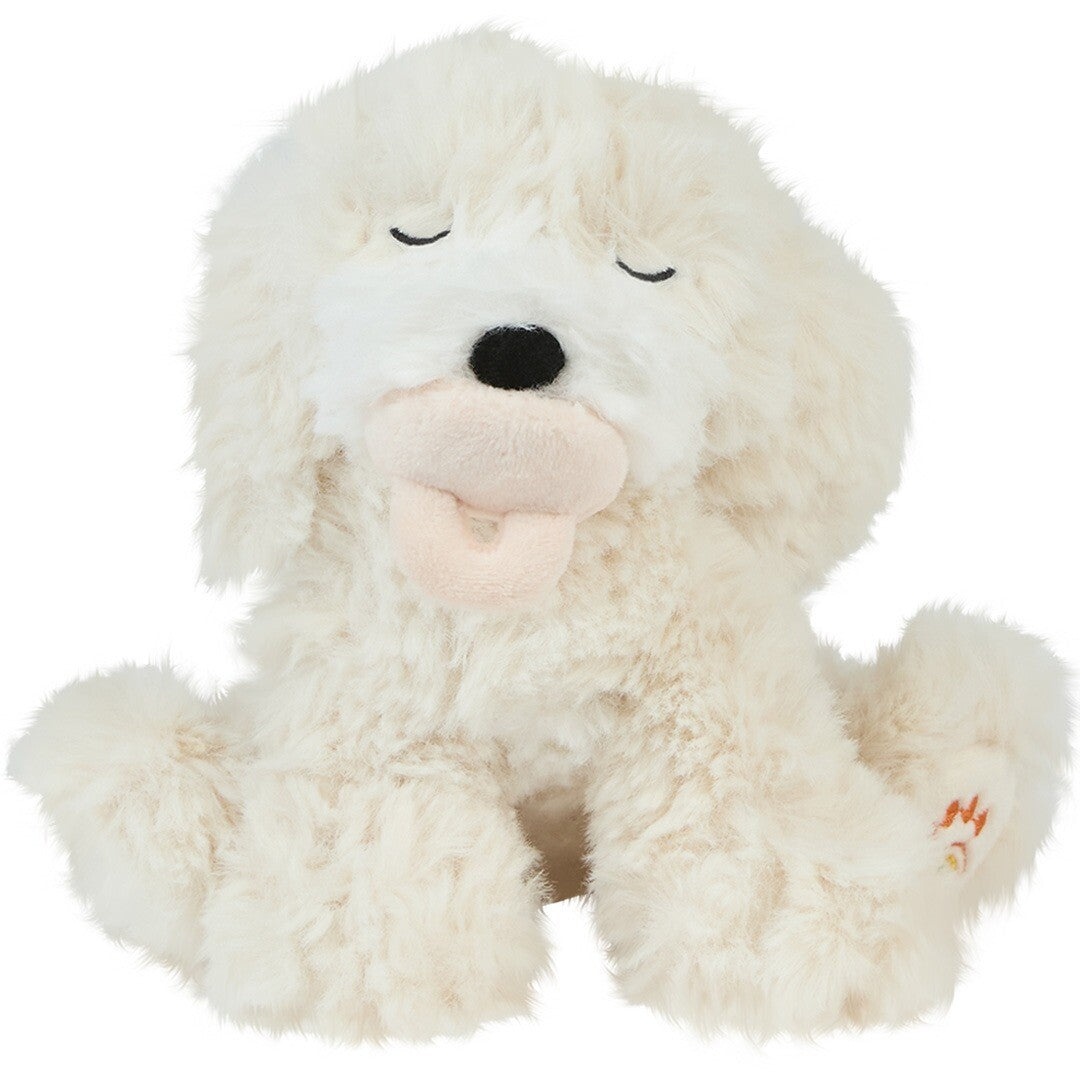 olli ella knuffelhond dinkum puppy belle - cream - 17 cm | OEKDIN-DIN-CR-P | 0