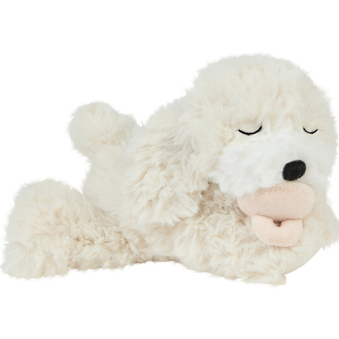 olli ella knuffelhond dinkum puppy belle - cream - 17 cm | OEKDIN-DIN-CR-P | 1