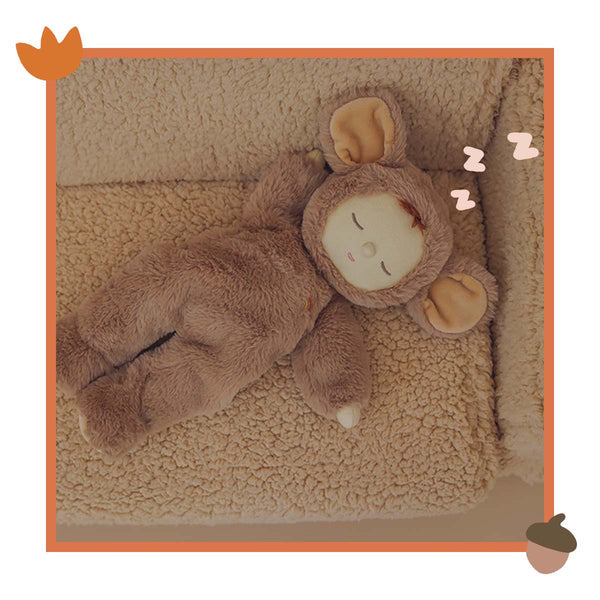 olli ella lappenpop cozy dinkum doll - mousy pickle - 32 cm  | OEKTOY-CDD-MO-O | 1