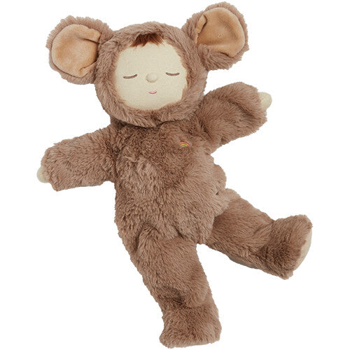 olli ella lappenpop cozy dinkum doll - mousy pickle - 32 cm  | OEKTOY-CDD-MO-O | 4