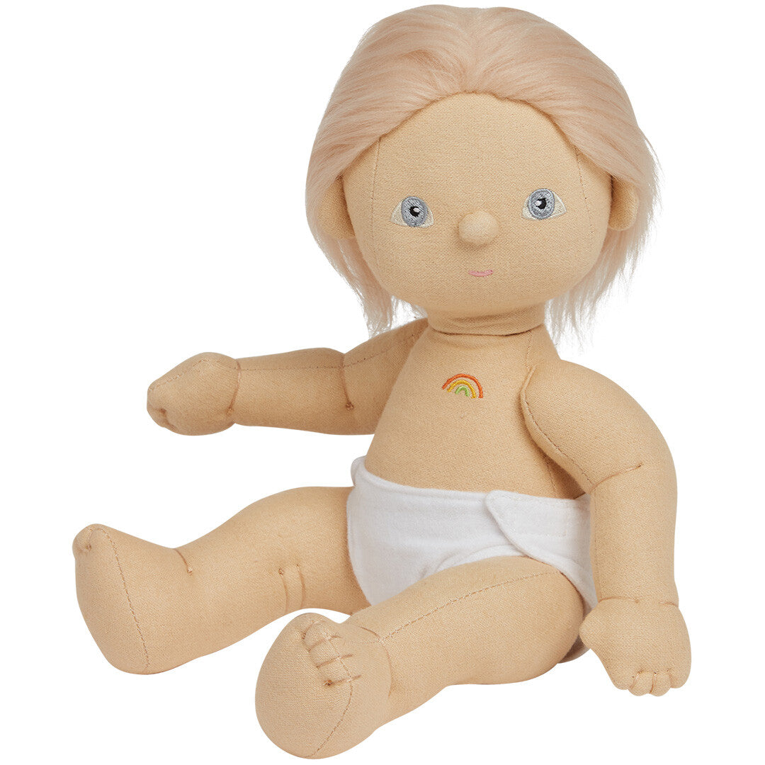 olli ella lappenpop dinkum doll - petal - 35 cm | OEKTOY-DKD-PT-O  | 4