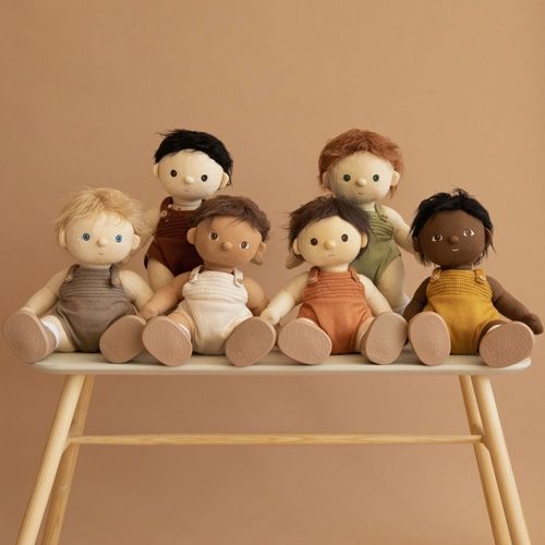 olli ella lappenpop dinkum doll - sprout - 35 cm  | OEKTOY-DKD-SP-O | 6