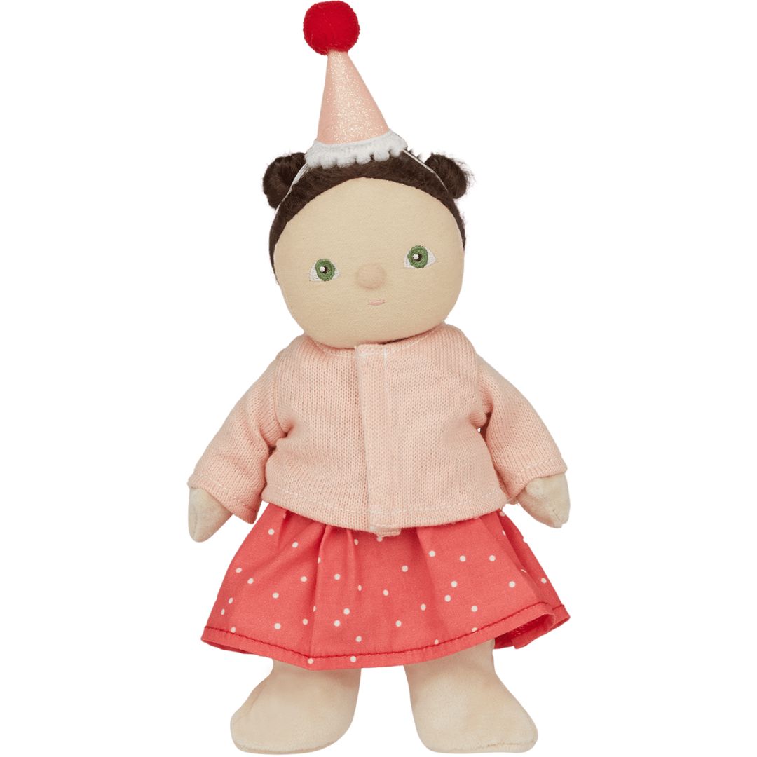 olli ella lappenpop dinky dinkum doll - dress me - sophie - 22 cm | OETDDA-DRE-TW-P | 0