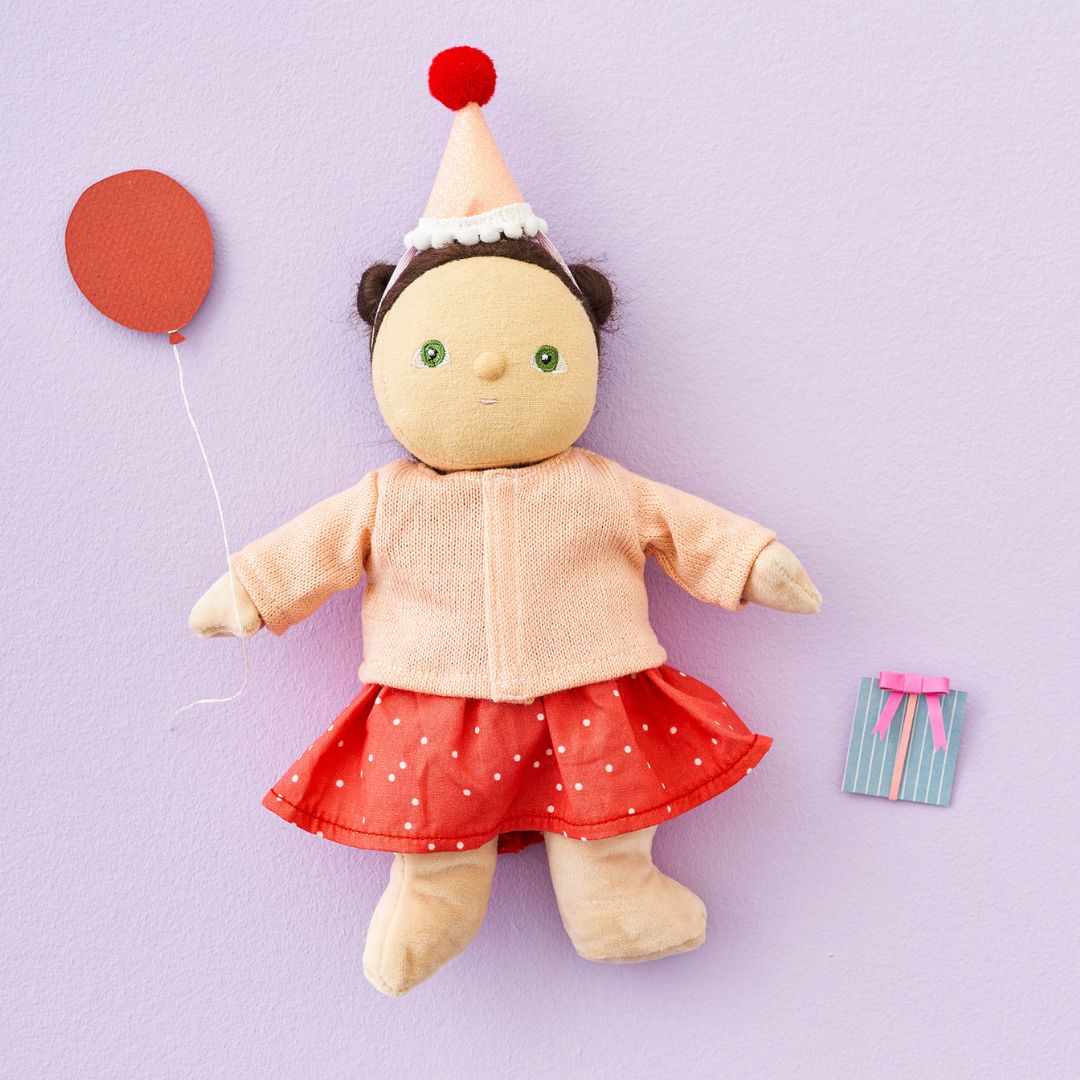 olli ella lappenpop dinky dinkum doll - dress me - sophie - 22 cm | OETDDA-DRE-TW-P | 1