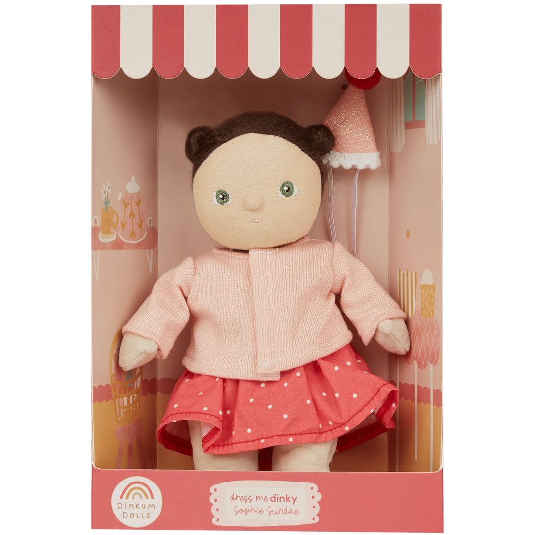 olli ella lappenpop dinky dinkum doll - dress me - sophie - 22 cm | OETDDA-DRE-TW-P | 4